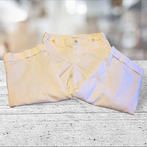 Banana republic contoured fit white luned capris size 8 - Picture 7 of 12